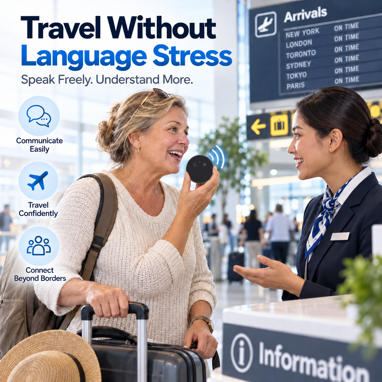 Portable Wireless AI Language Translator Pen - Spanish & English Practice Companion, 165-Language Support, Accent Adaptation for Restaurant Scenarios, Smart Tutor for Electronic Learning