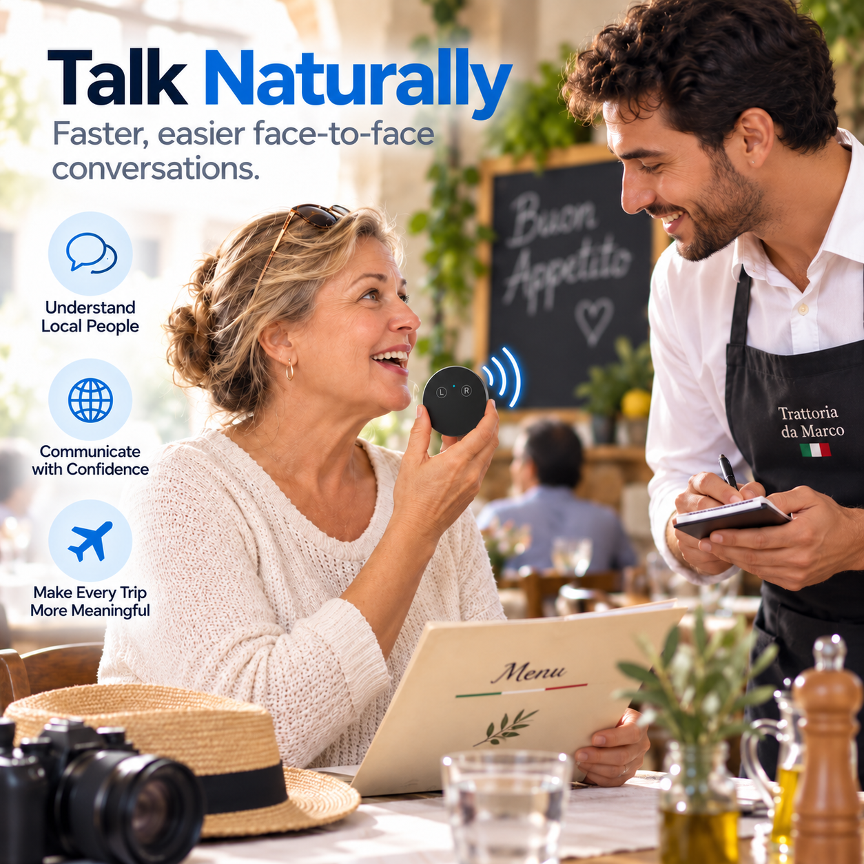 Portable Wireless AI Language Translator Pen - Spanish & English Practice Companion, 165-Language Support, Accent Adaptation for Restaurant Scenarios, Smart Tutor for Electronic Learning