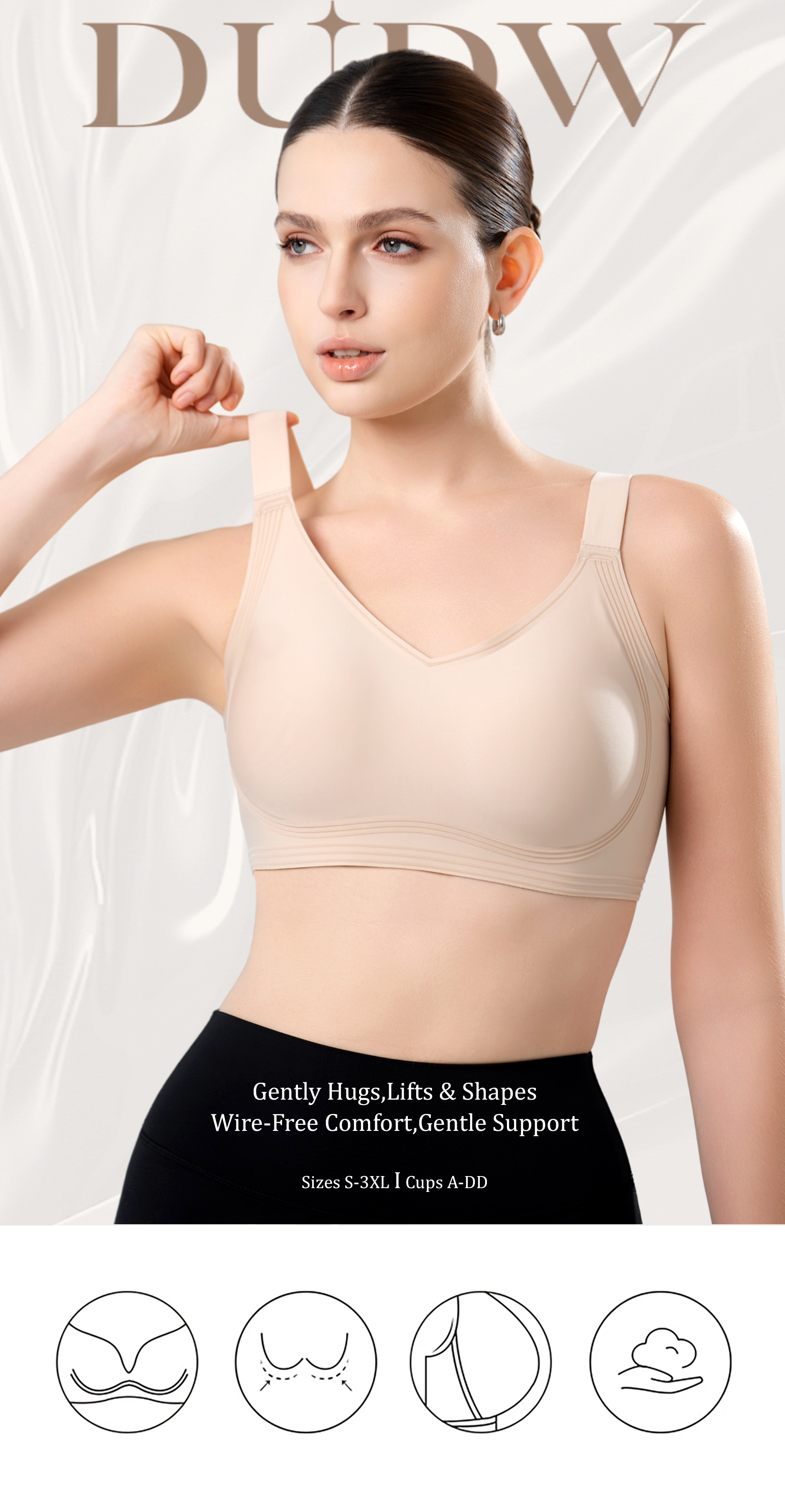 Full Coverage Push Up Jelly Bra