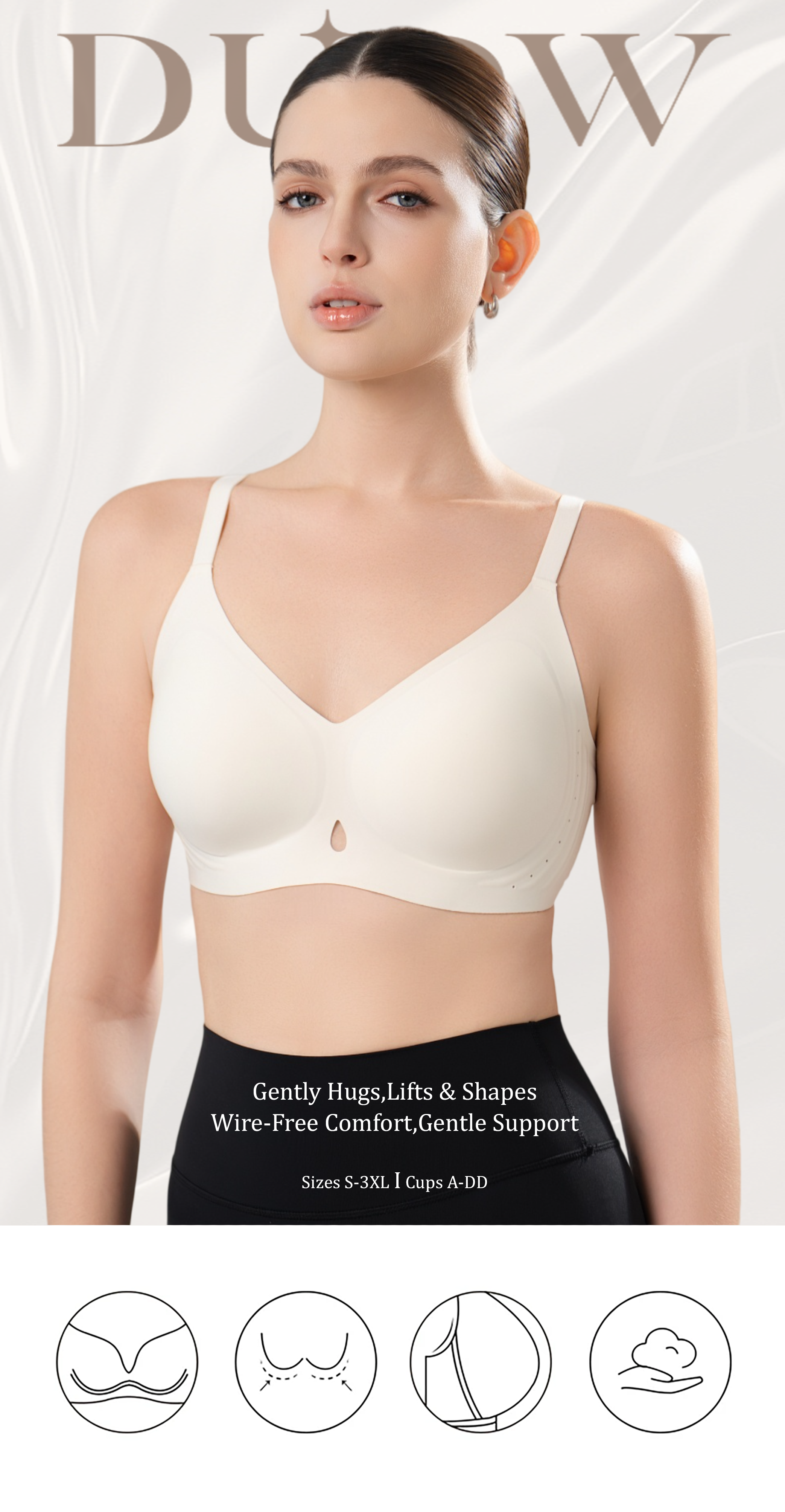 Seamless Full Coverage Convertible Bra