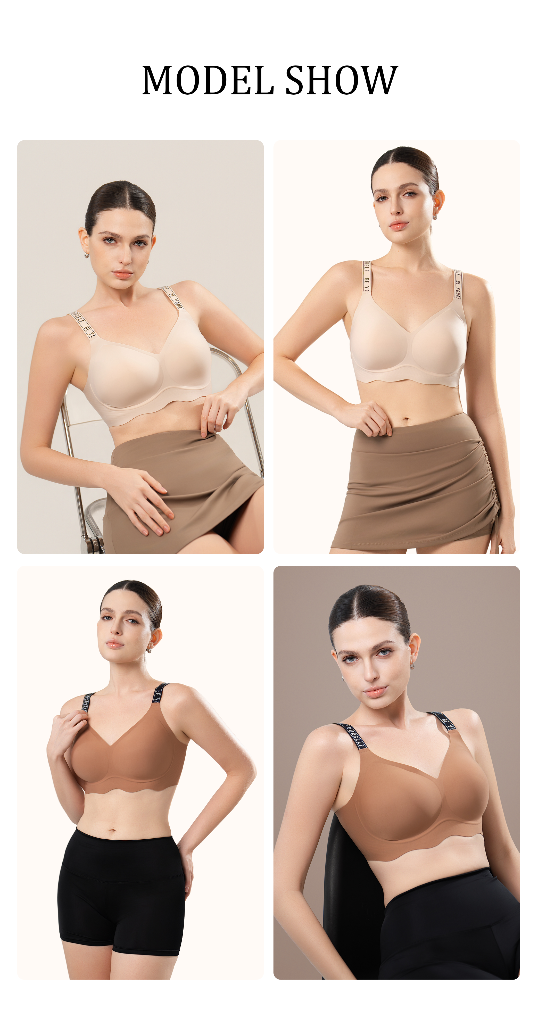Scalloped Seamless Full Coverage Convertible Bra