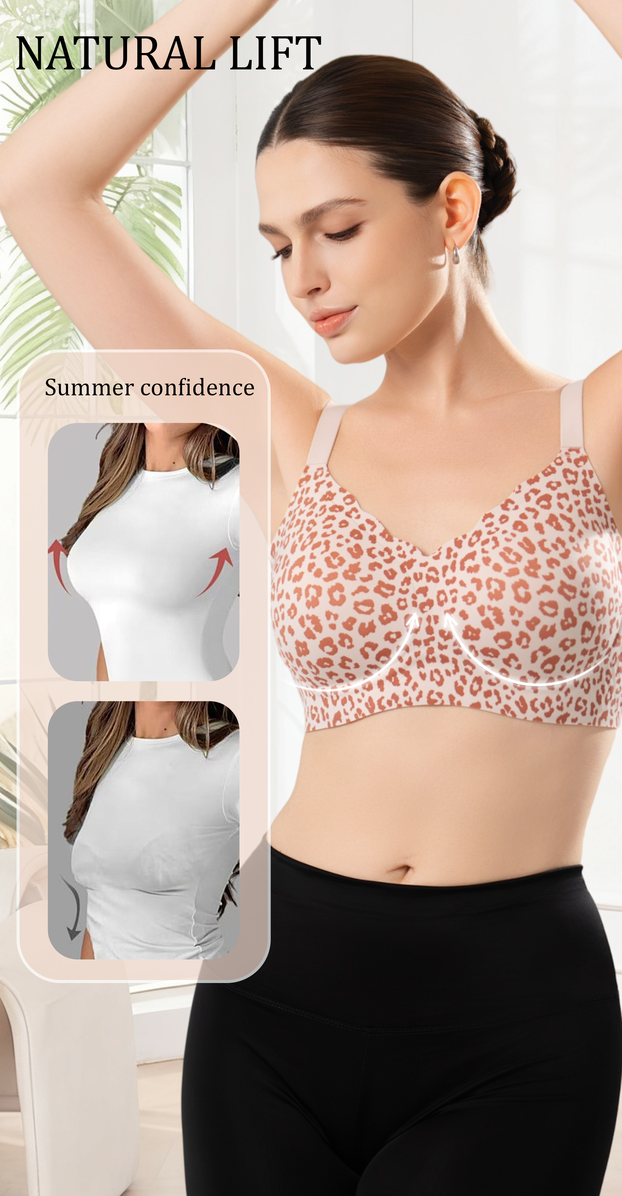 Deep V Jelly Bra No Underwire