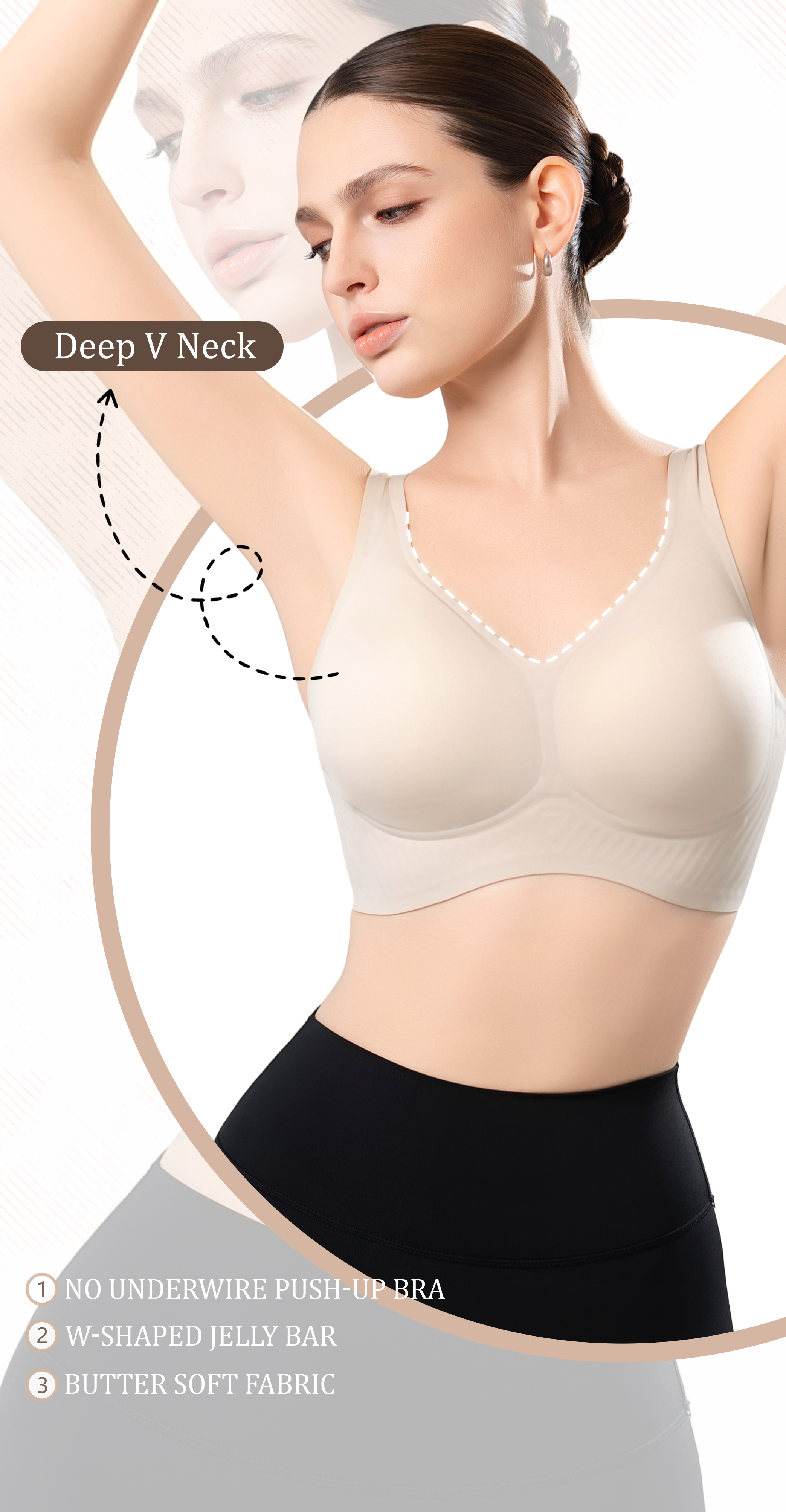 Jelly Bra Plus Size Supportive Seamless Bras