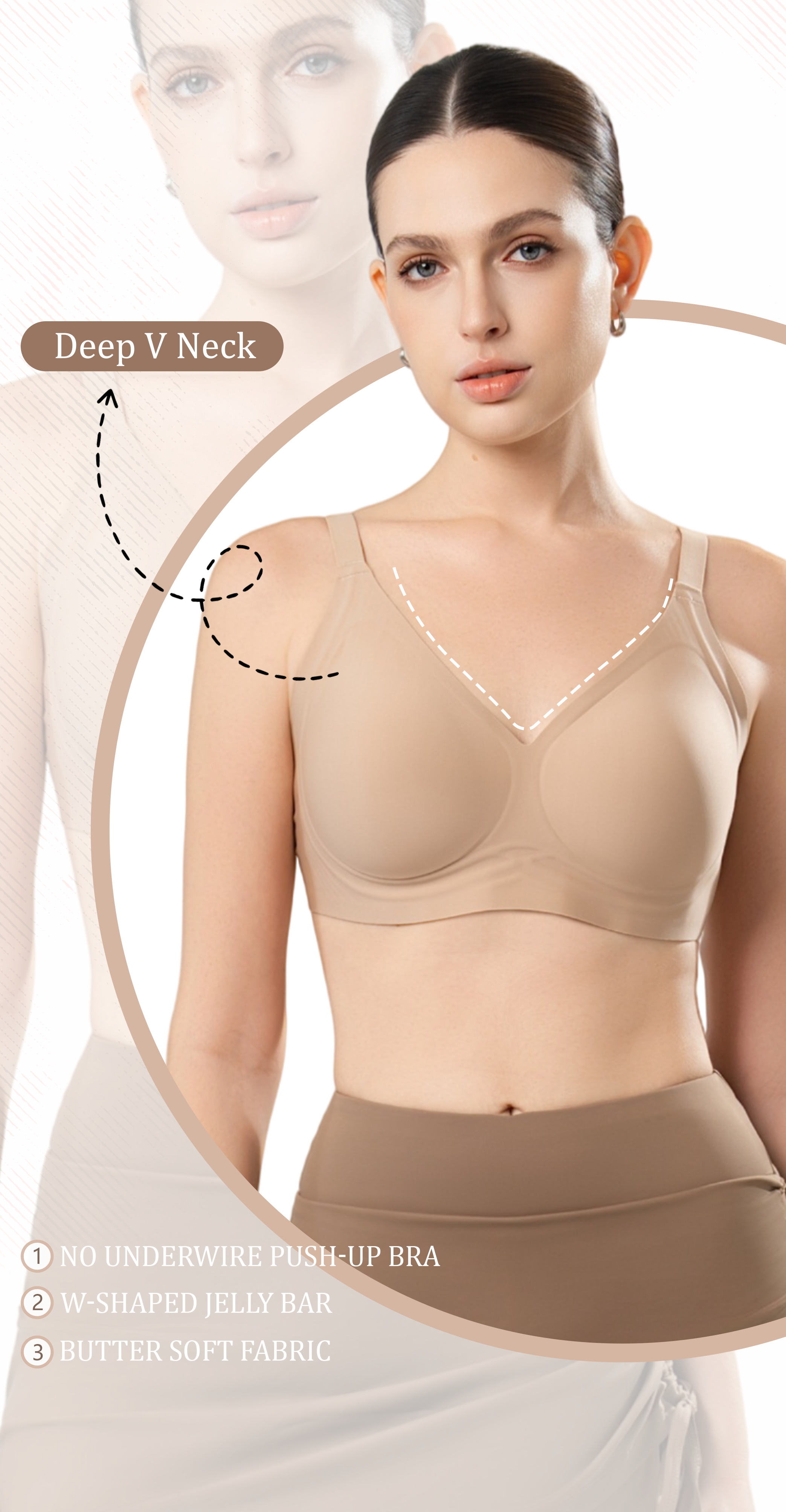 Seamless Full Coverage Convertible Bra