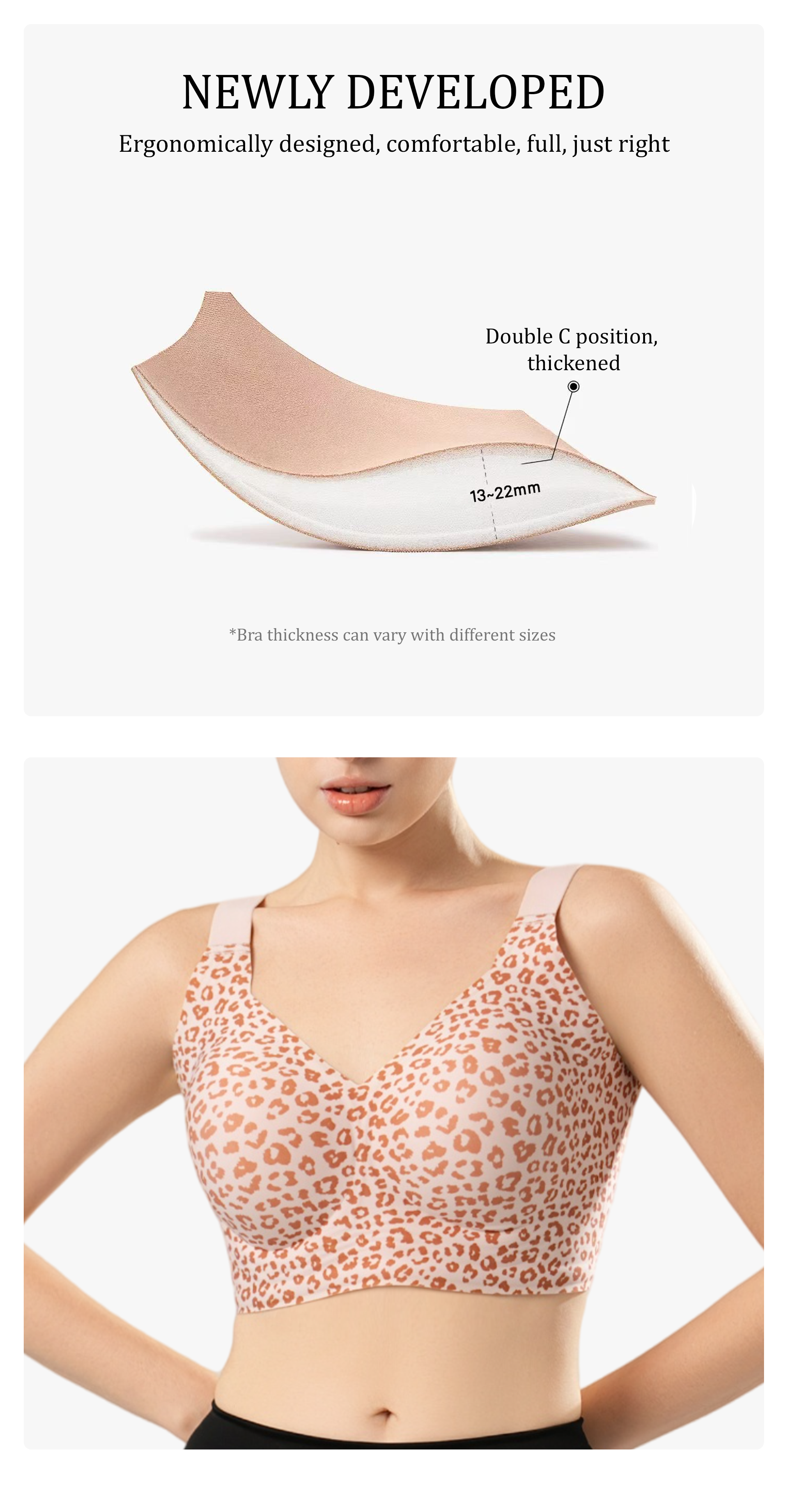 Deep V Jelly Bra No Underwire