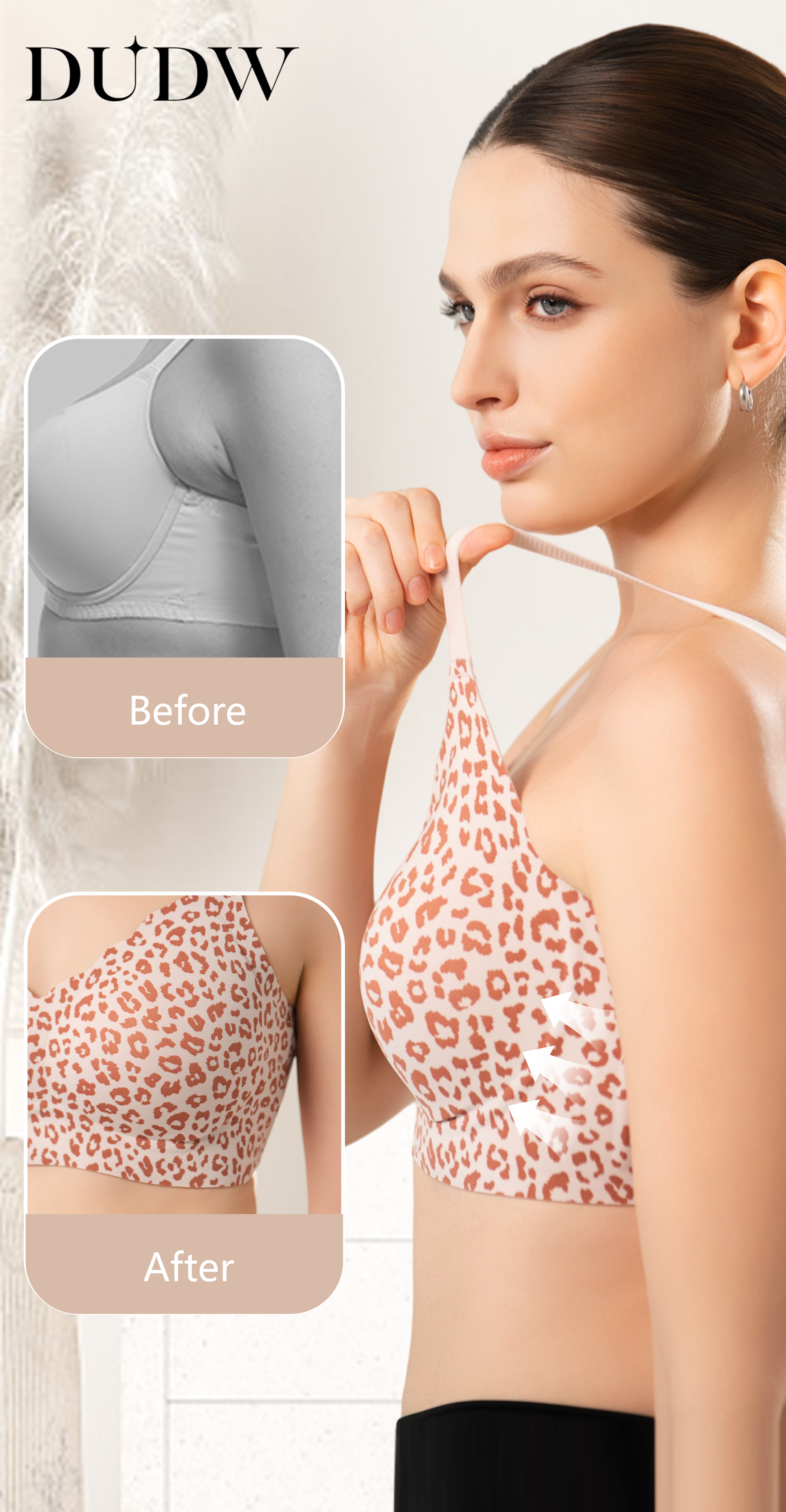 Deep V Jelly Bra No Underwire