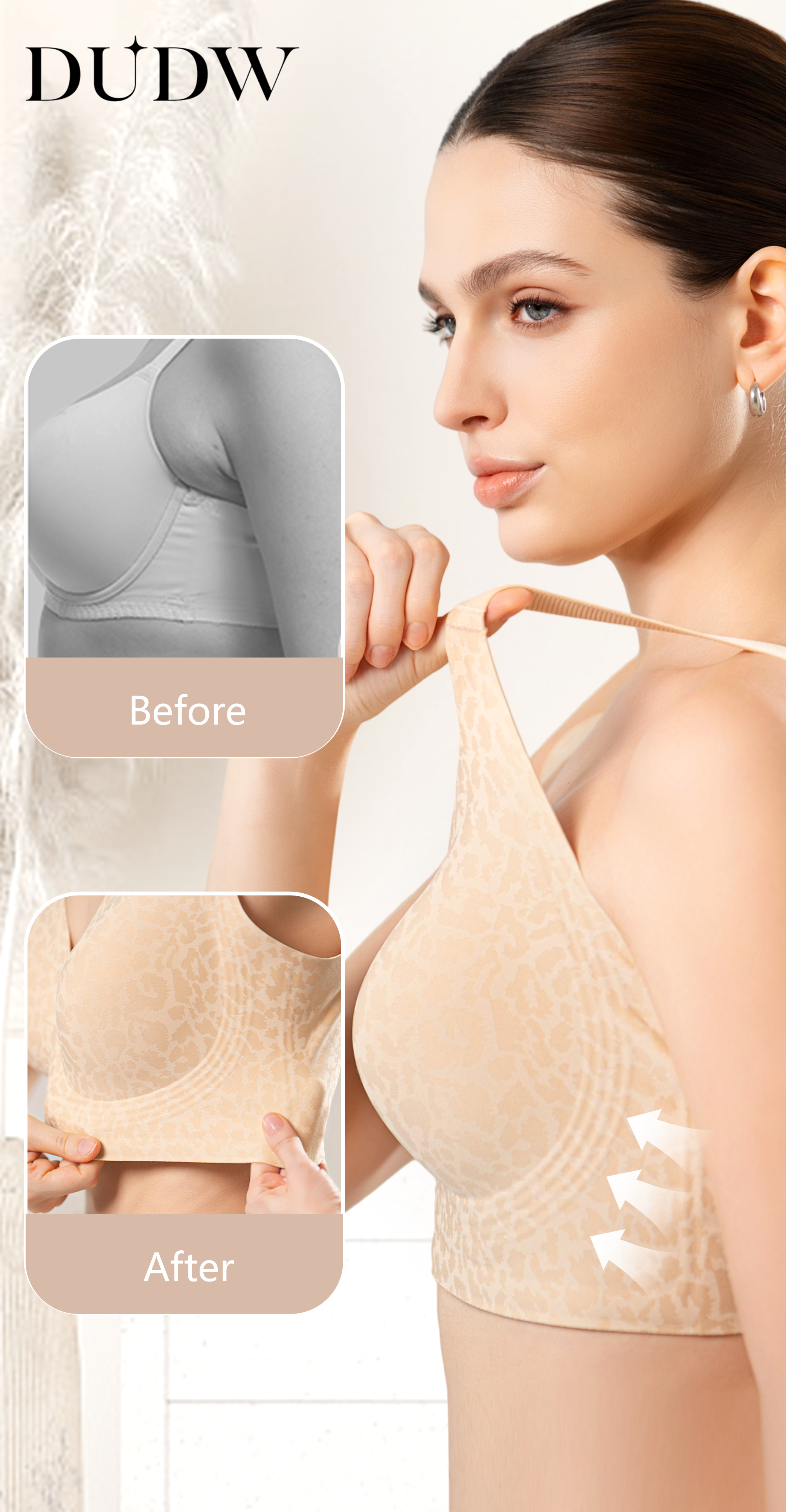 Deep V Jelly Bra No Underwire