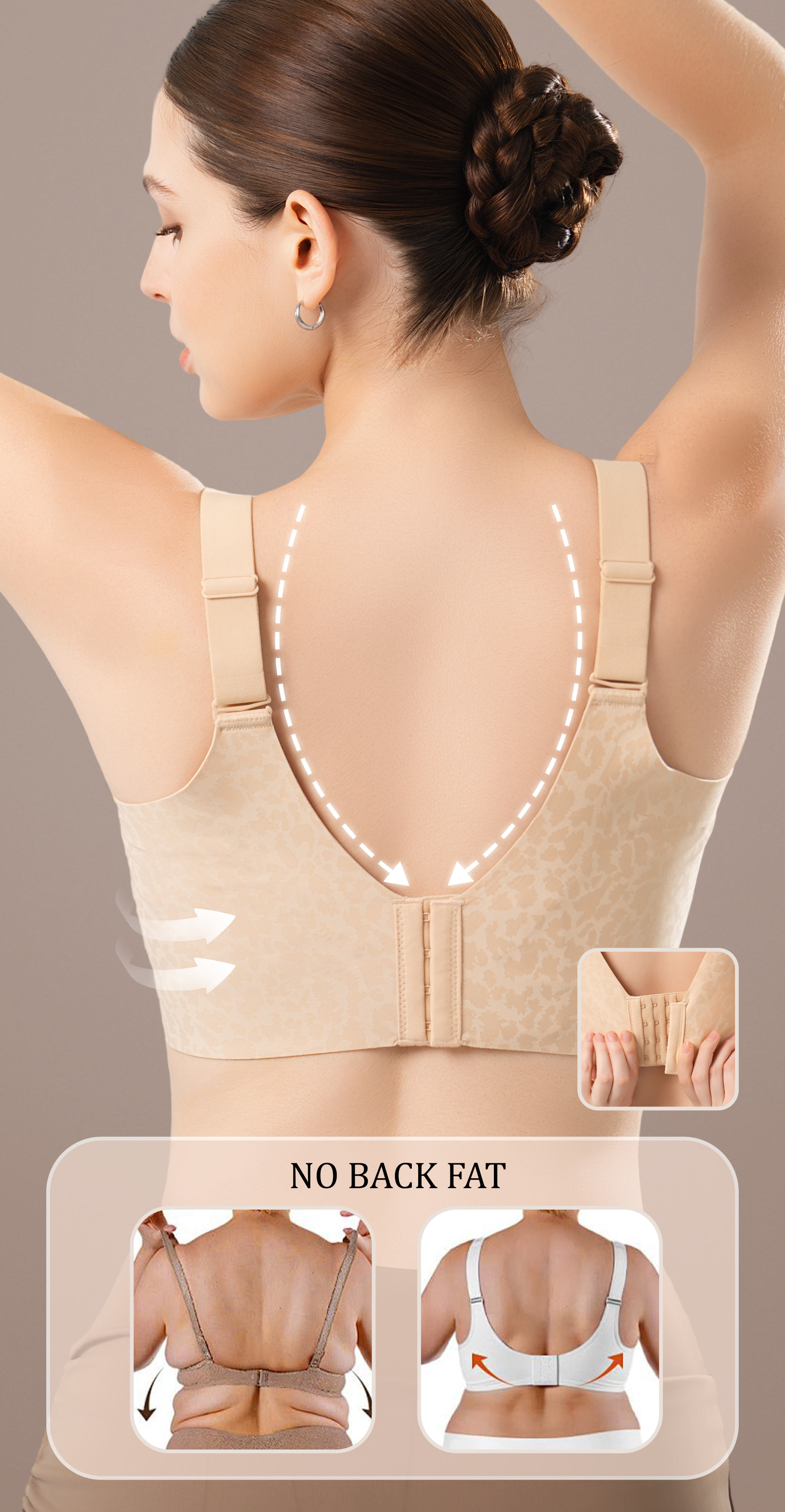Deep V Jelly Bra No Underwire