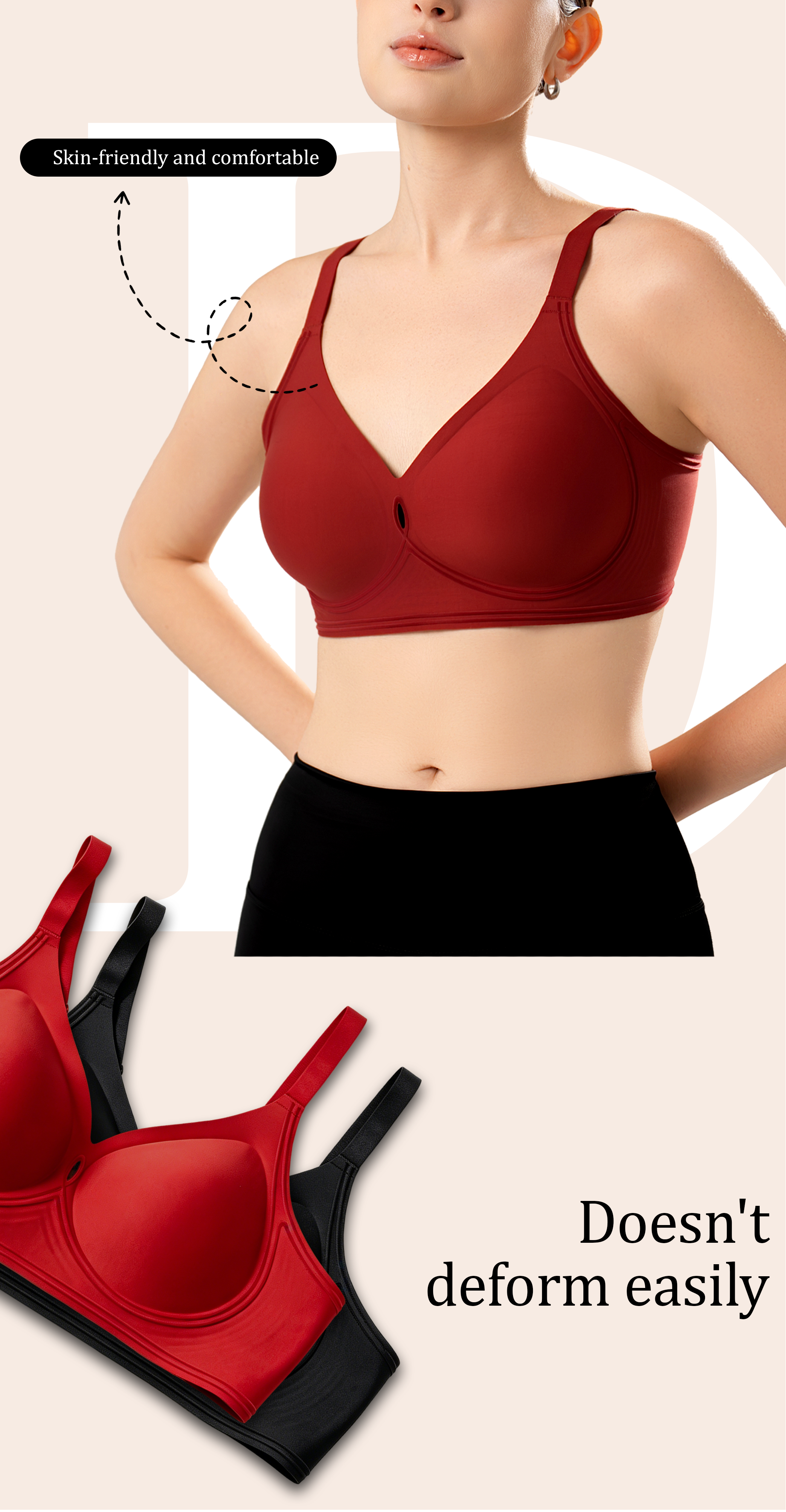 Seamless Full Coverage Convertible Bra