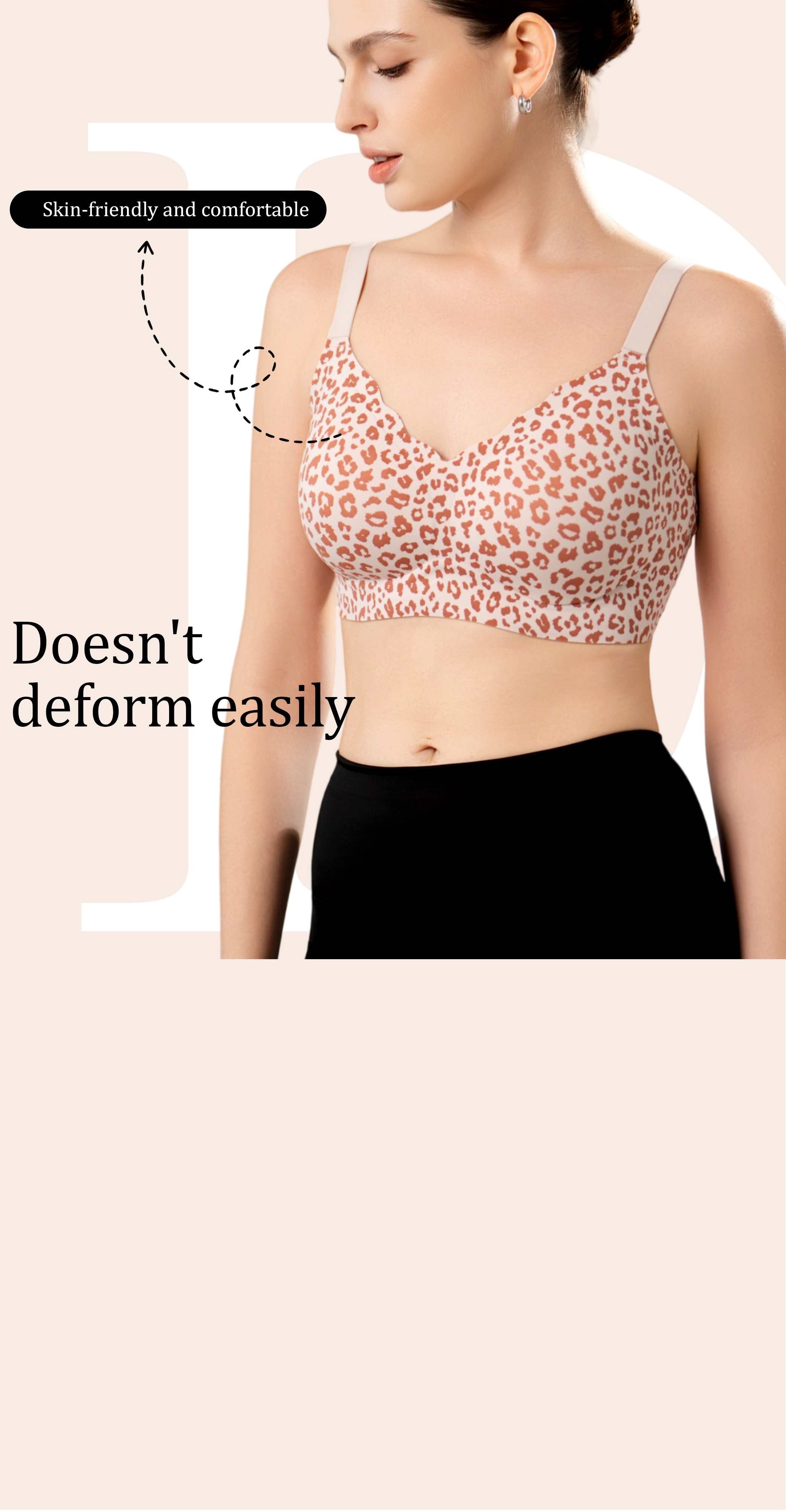 Deep V Jelly Bra No Underwire