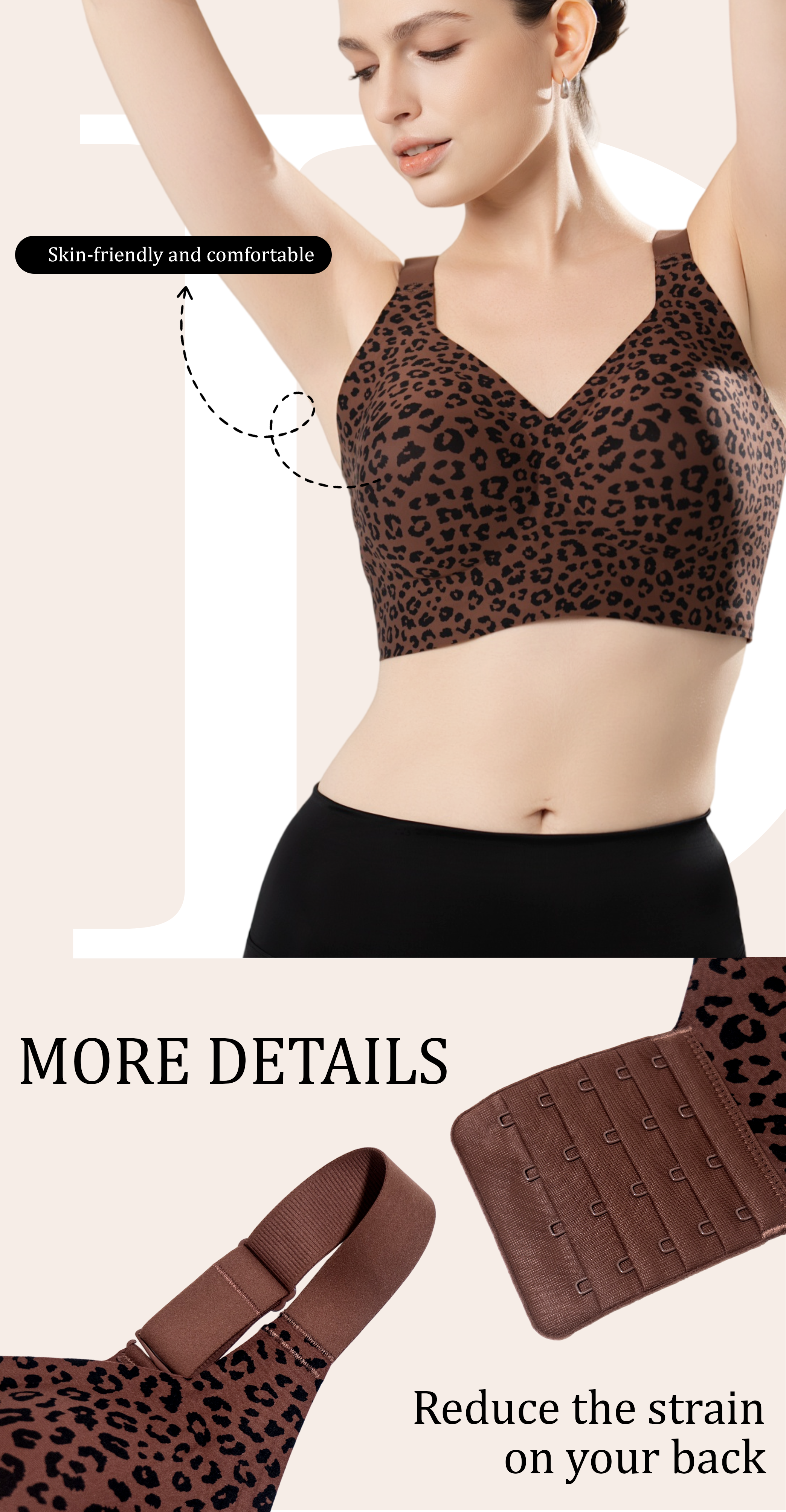 Deep V Jelly Bra No Underwire