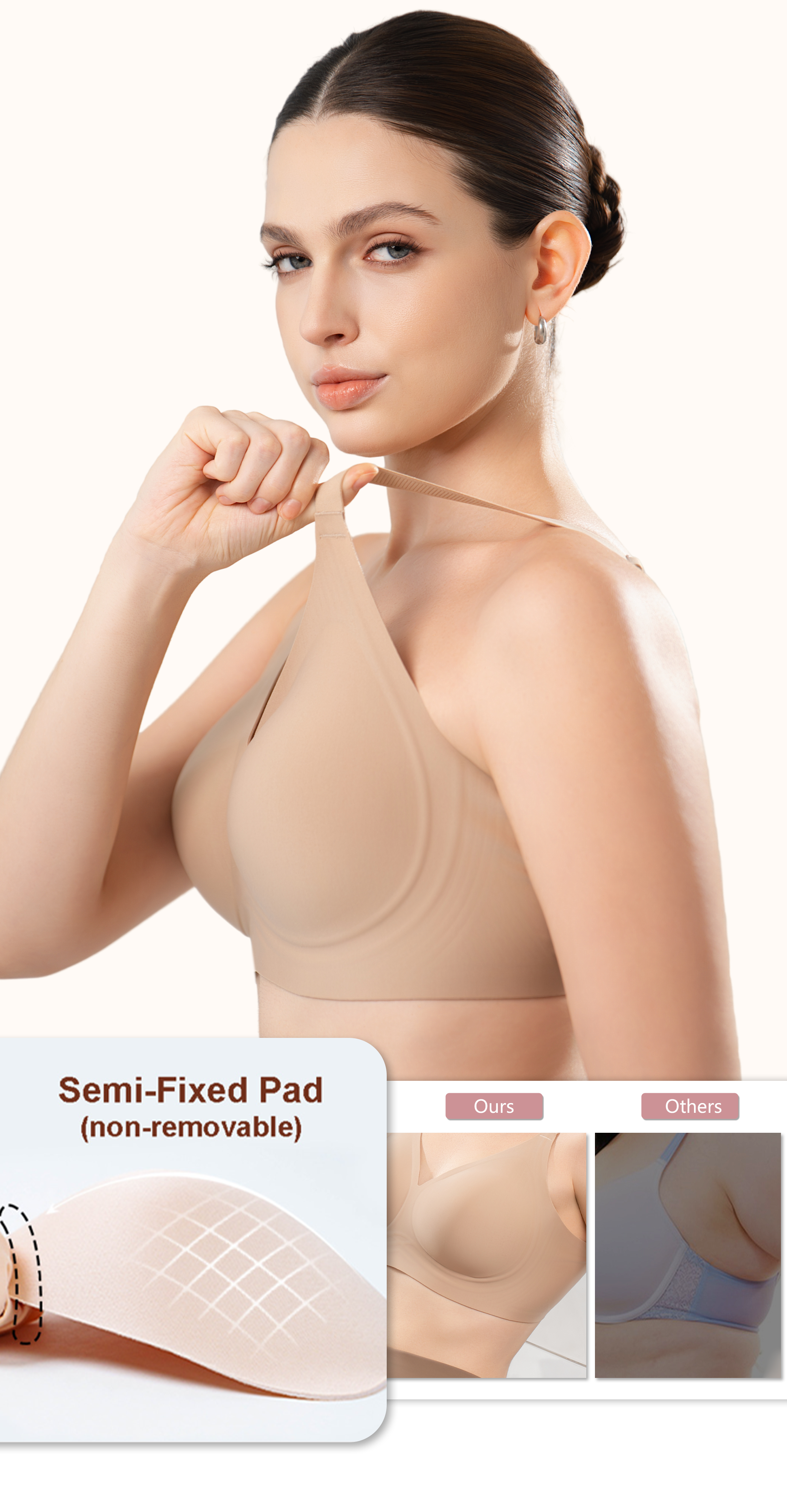Seamless Full Coverage Convertible Bra