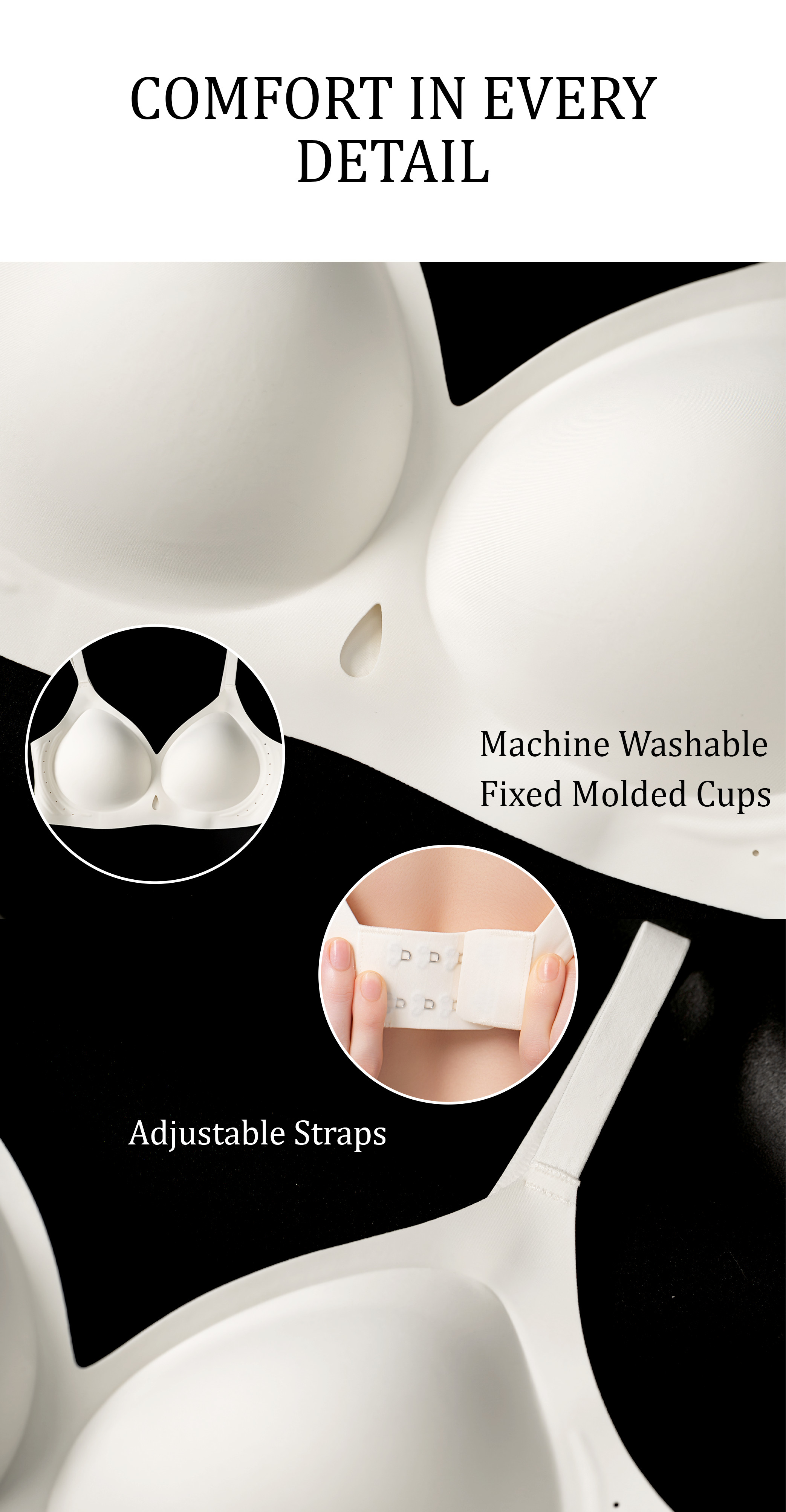 Seamless Full Coverage Convertible Bra