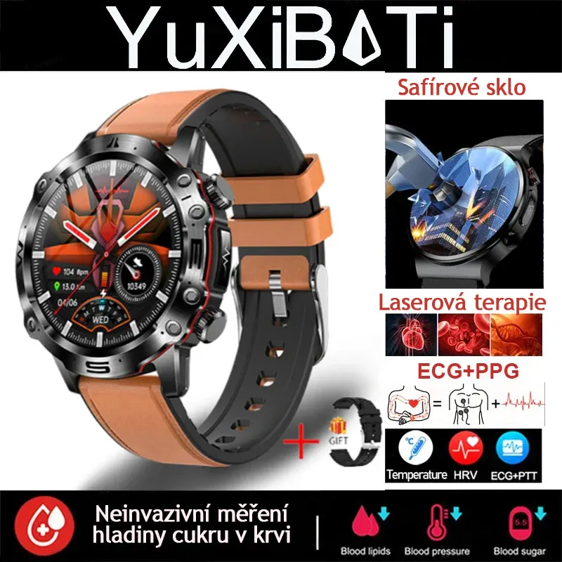 ℙ𝕣𝕚𝕞 chytré hodinky s AI diagnostikou – nové 2025. Měření lipidů, kyseliny močové, glukózy, EKG+PPG, fitness tracker.