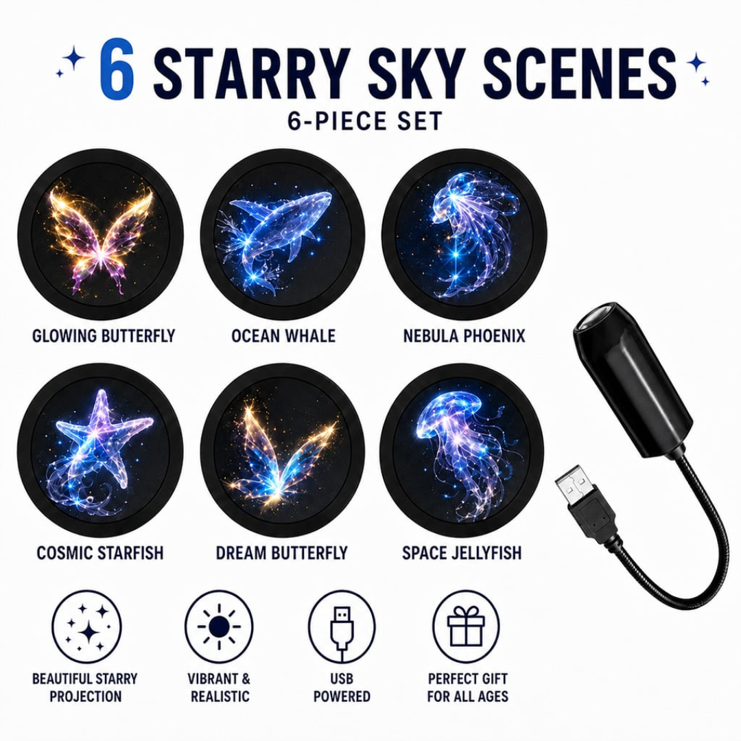 🔥Last Day 50% OFF🎄Plug-&-Play HD Christmas Projector - 6 or 10 Festive Scenes