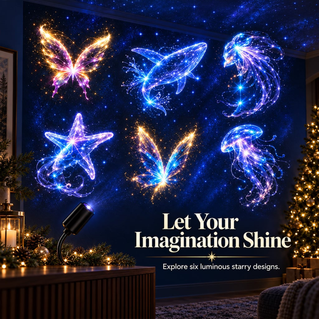 🔥Last Day 50% OFF🎄Plug-&-Play HD Christmas Projector - 6 or 10 Festive Scenes