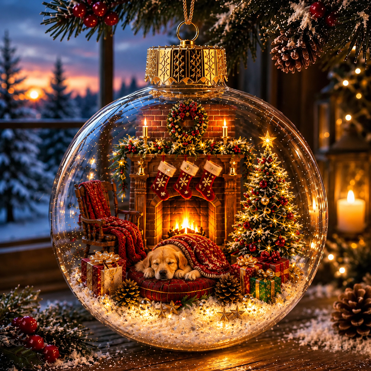 🔥Limited time 69% OFF -✨🎄Light-Up Christmas Diorama Ornament