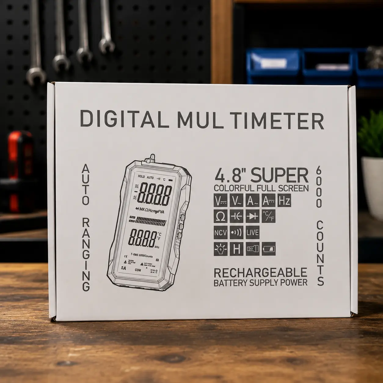 🔥67% Off Last Day⚡True RMS 6000-Count Compact Digital Multimeter