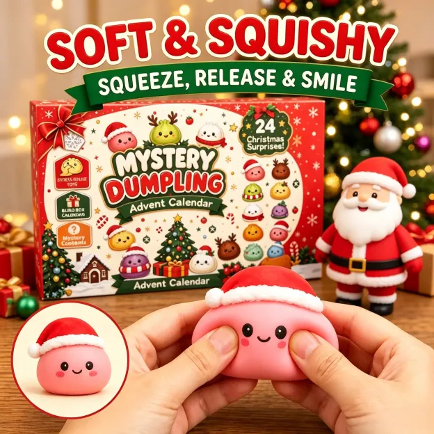 Christmas Mini Squishies Advent Calendar 2026, 24-Day Holiday Countdown Fidget Stress Relief Set