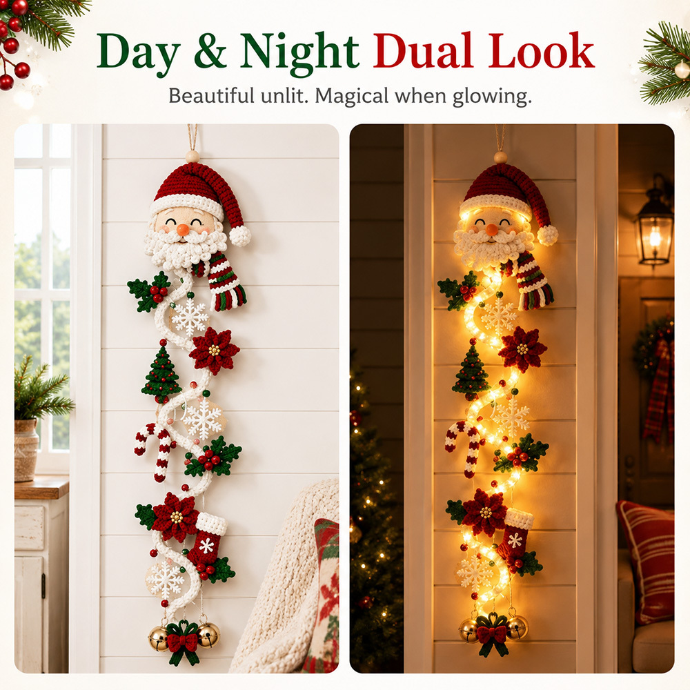 🎄 Glowing Christmas Door Hanger