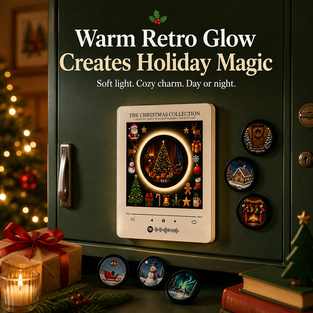 🎄 Mini Vinyl Record Player Magnet
