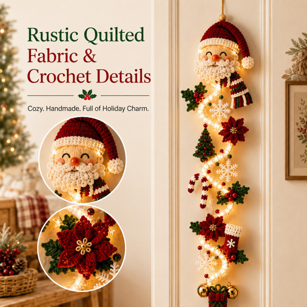 🎄 Glowing Christmas Door Hanger