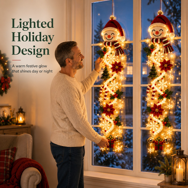 🎄 Glowing Christmas Door Hanger