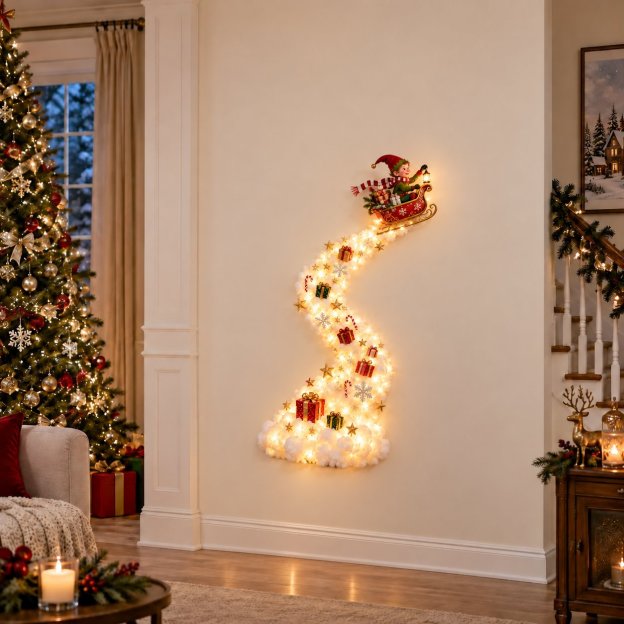 ✨ Enchanted Christmas Trail Wall Light | A Little Holiday Magic After Dark