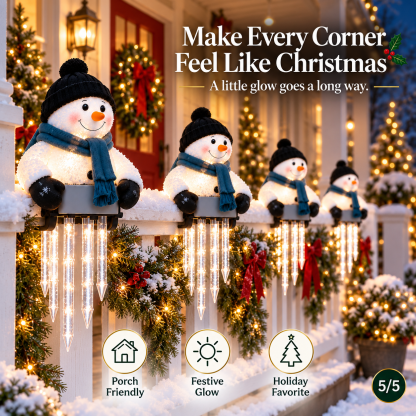 🔥 Today 60% OFF - WinterGlow Snowman Icicle Light Decor