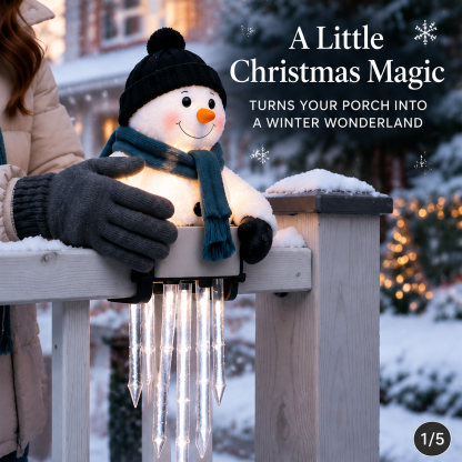 🔥 Today 60% OFF - WinterGlow Snowman Icicle Light Decor