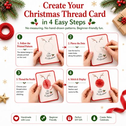 🎄🧵Merry & Bright Christmas DIY Kit