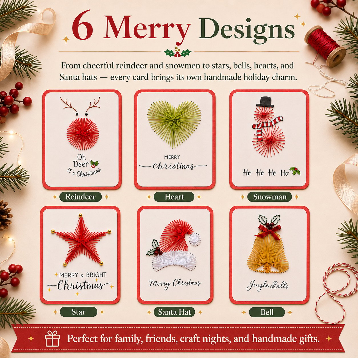 🎄🧵Merry & Bright Christmas DIY Kit