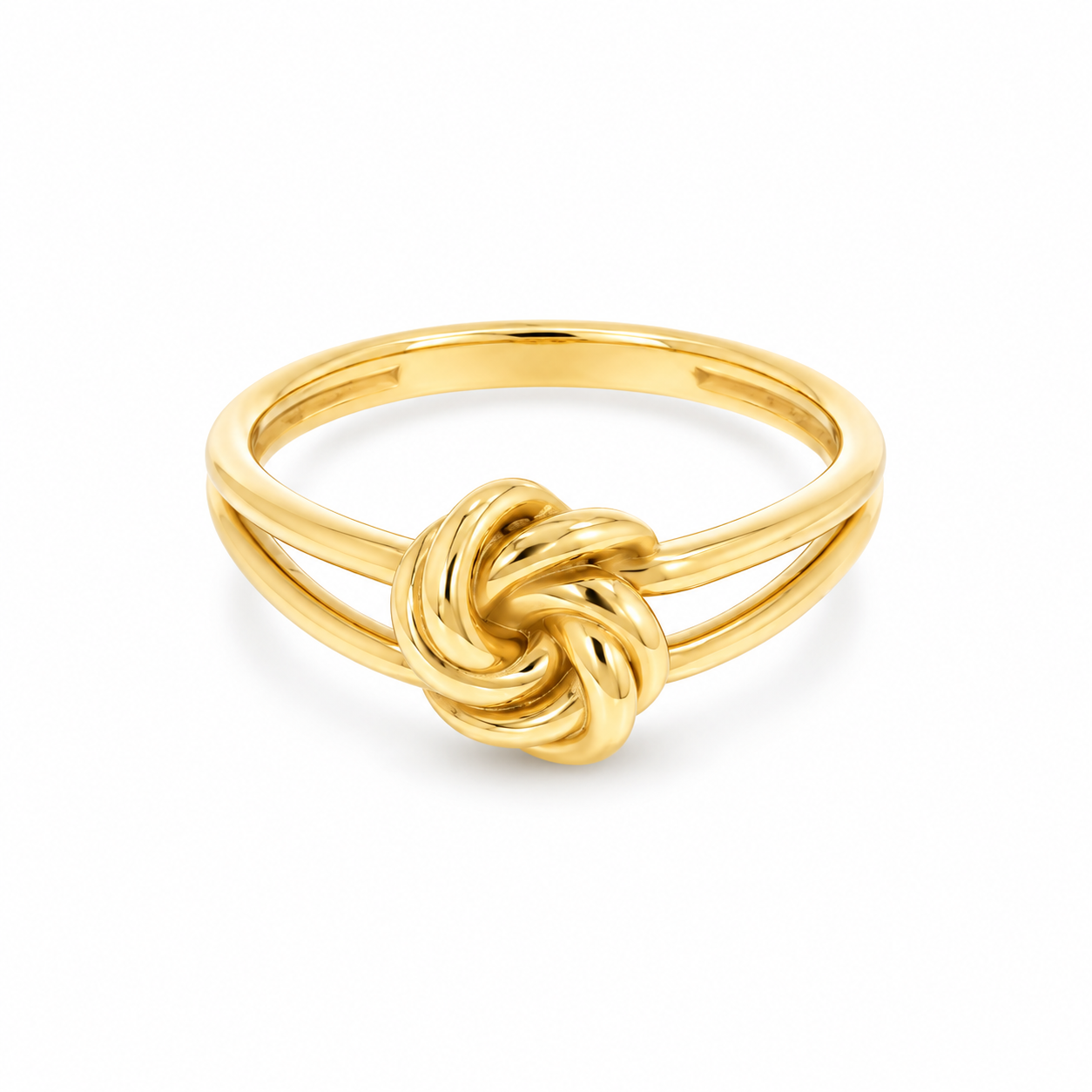 Minimalist Knot Gold Ring