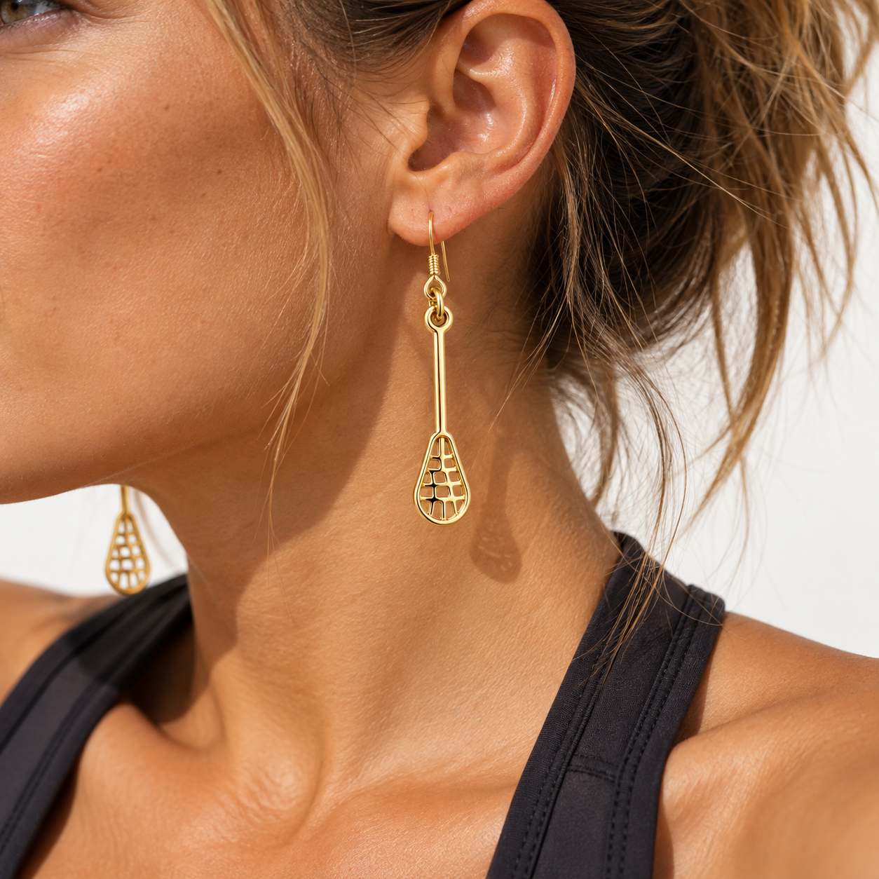 Lacrosse Stick Drop Earrings