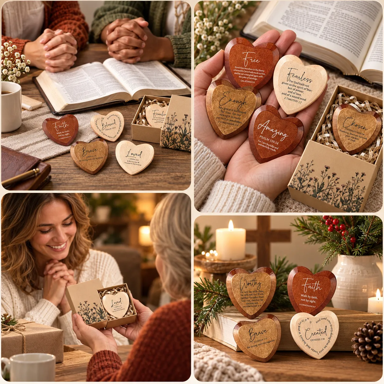 ⏳Last Day 70% OFF ✝️ Christian Pocket Heart Gift Set(Set of 12)