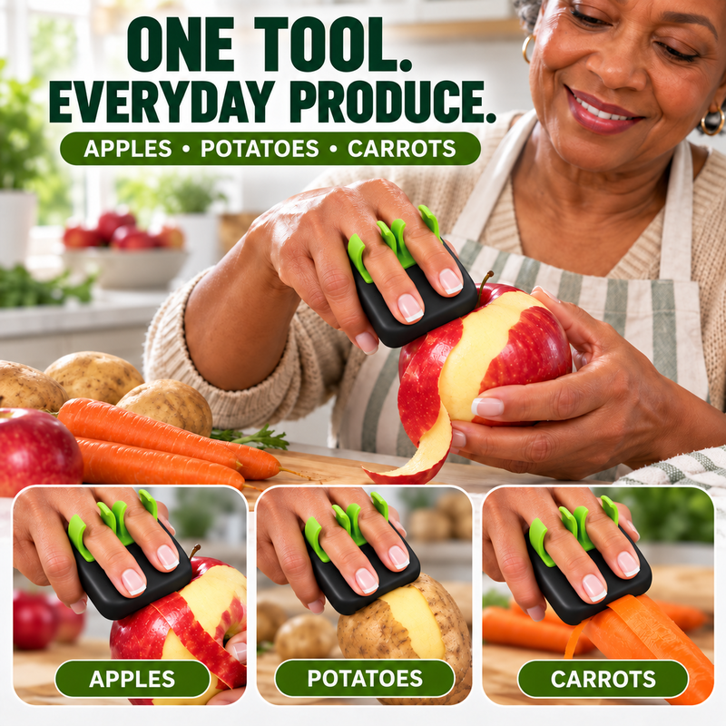 Versatile peeler for preparing different fruits and vegetables