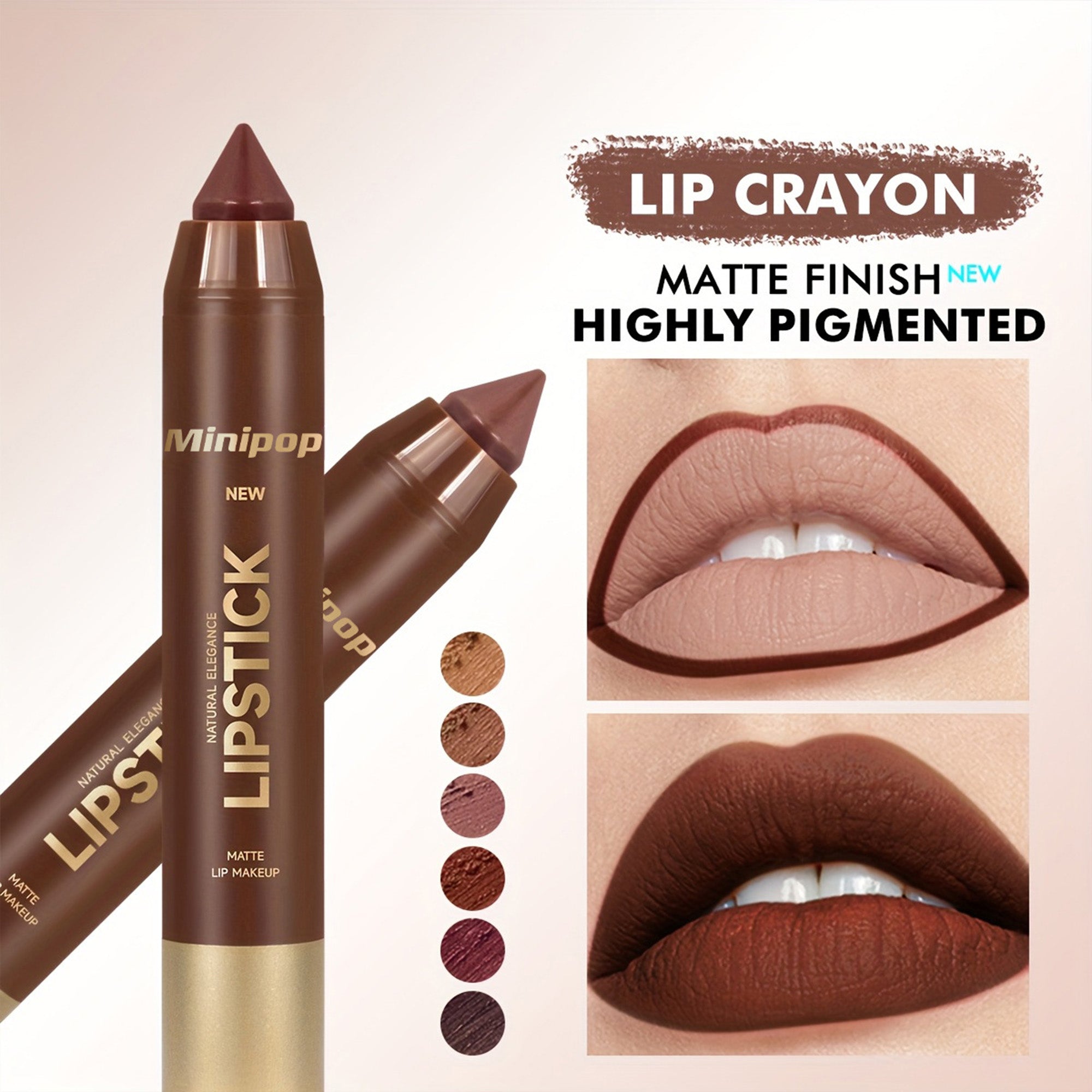Wearable brown and mauve lip looks