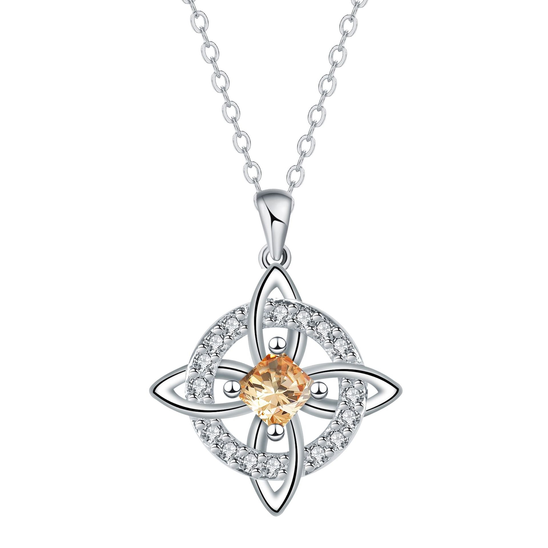Mystical Birthstone Witches Knot Necklace🔮💞Protect Your Loved Ones