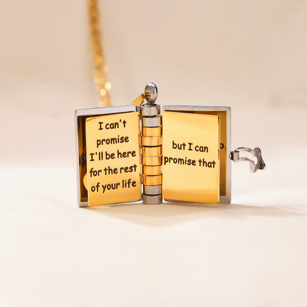 💞For Daughter - I'm Always With You Book Necklace