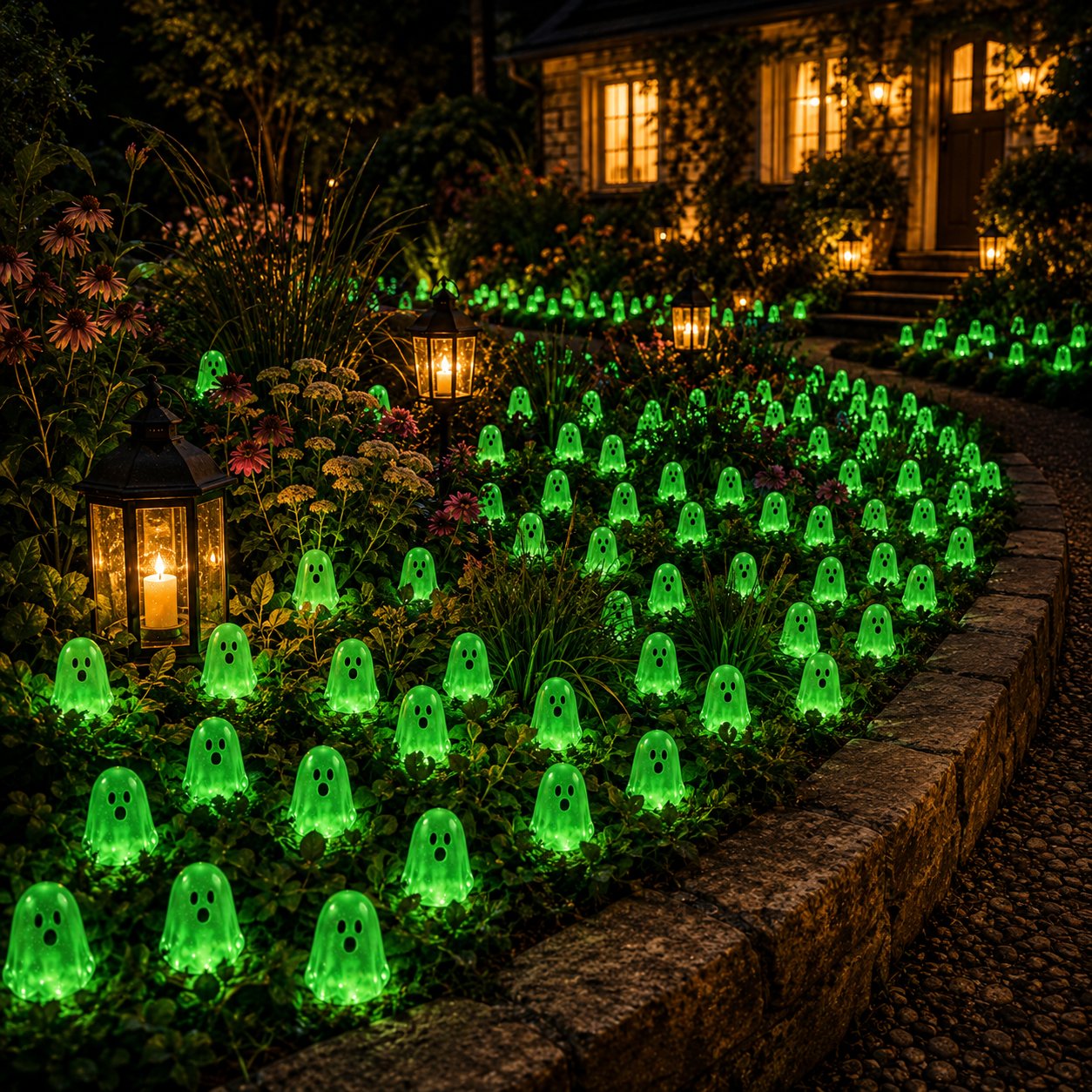 💥👻 Glow-in-the-Dark Mini Ghosts – 8-Colour Halloween Mix