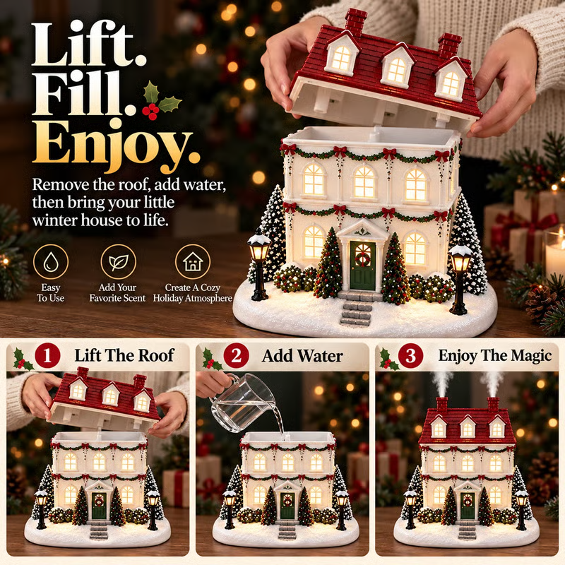 🎄Hot Sale 70%Off🔥 Christmas House Aroma Diffuser