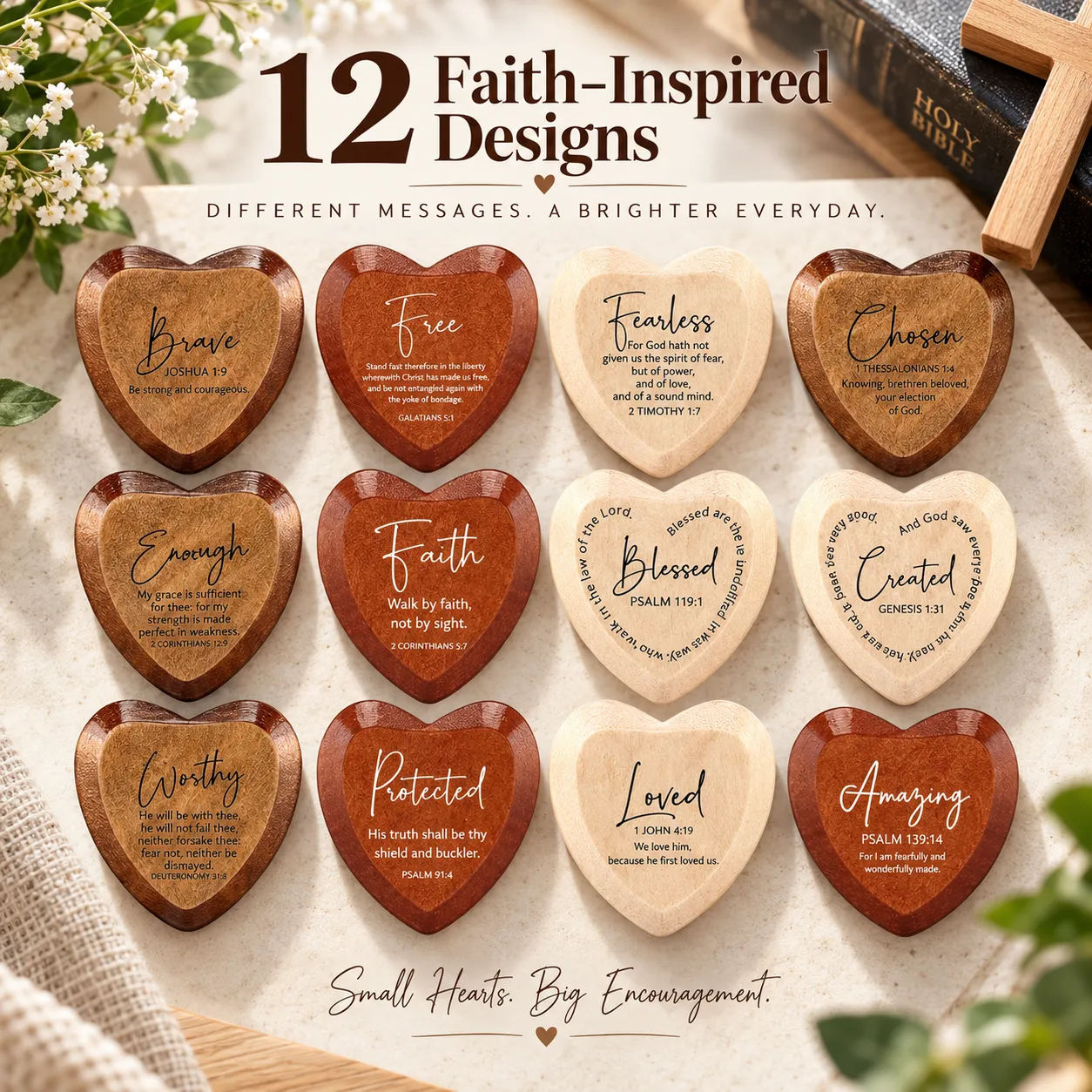⏳Last Day 70% OFF ✝️ Christian Pocket Heart Gift Set(Set of 12)