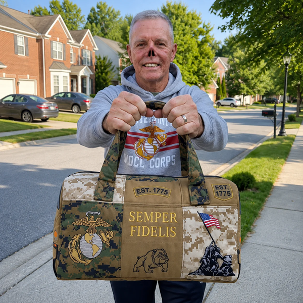 🎖️100% Handmade Marine Corps Bag - Built for commuters, gym sessions, weekend trips – and everything in between.