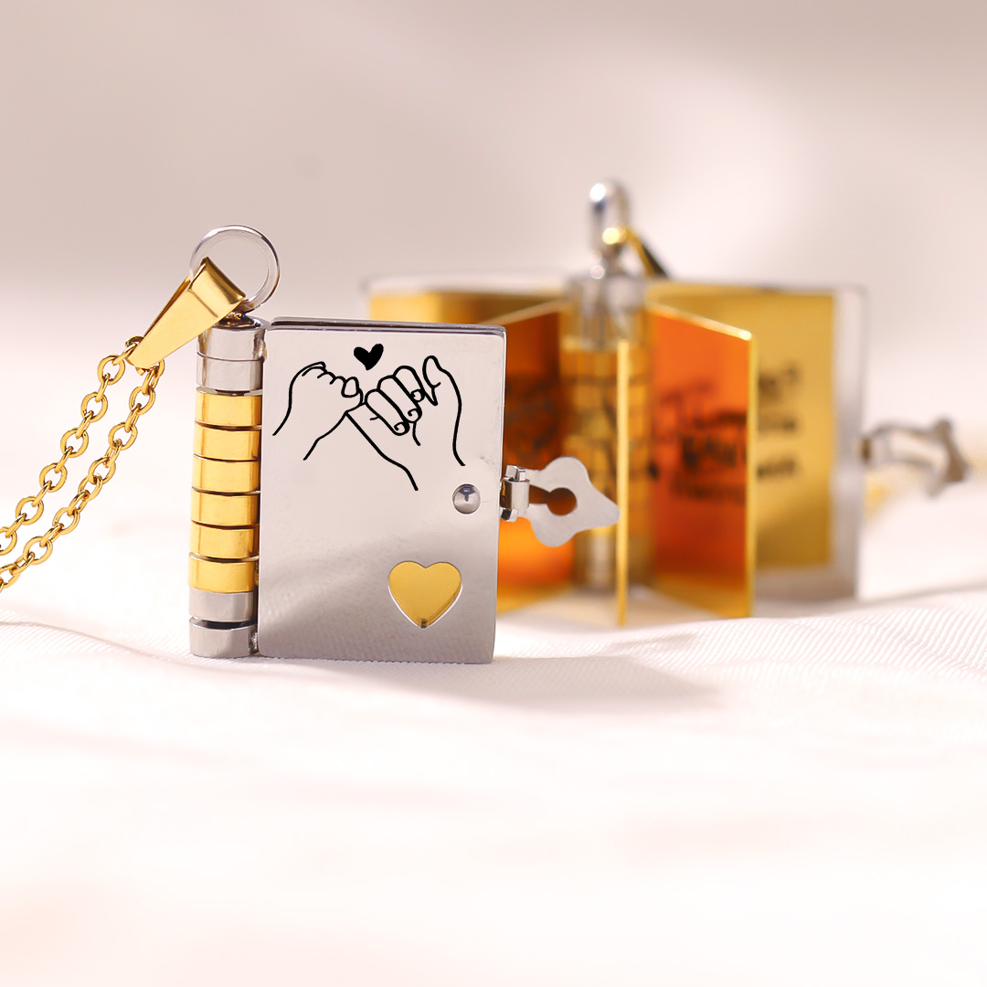 💞For Daughter - I'm Always With You Book Necklace