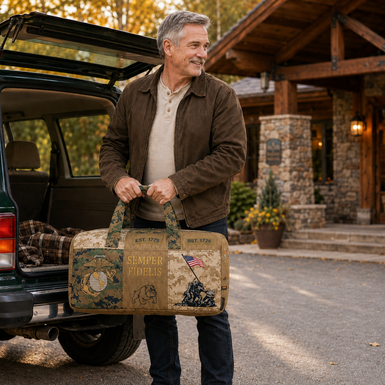 🎖️100% Handmade Marine Corps Bag - Built for commuters, gym sessions, weekend trips – and everything in between.