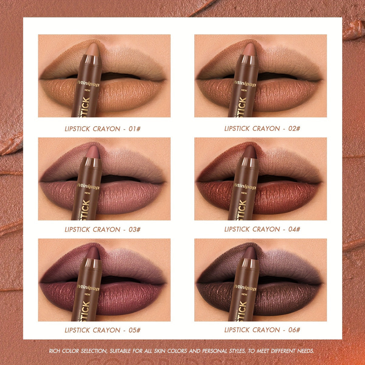 Matte lip liner and lipstick application