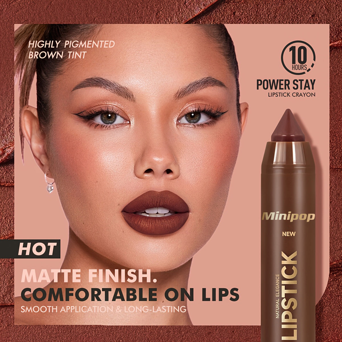Mauve and brown lip shades