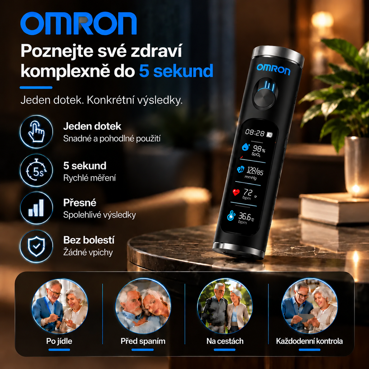 🚀 Průlom společnosti Omron Healthcare pro rok 2027 🔥 Nejnovější neinvazivní inteligentní glukometr s přesností 99,9 %.