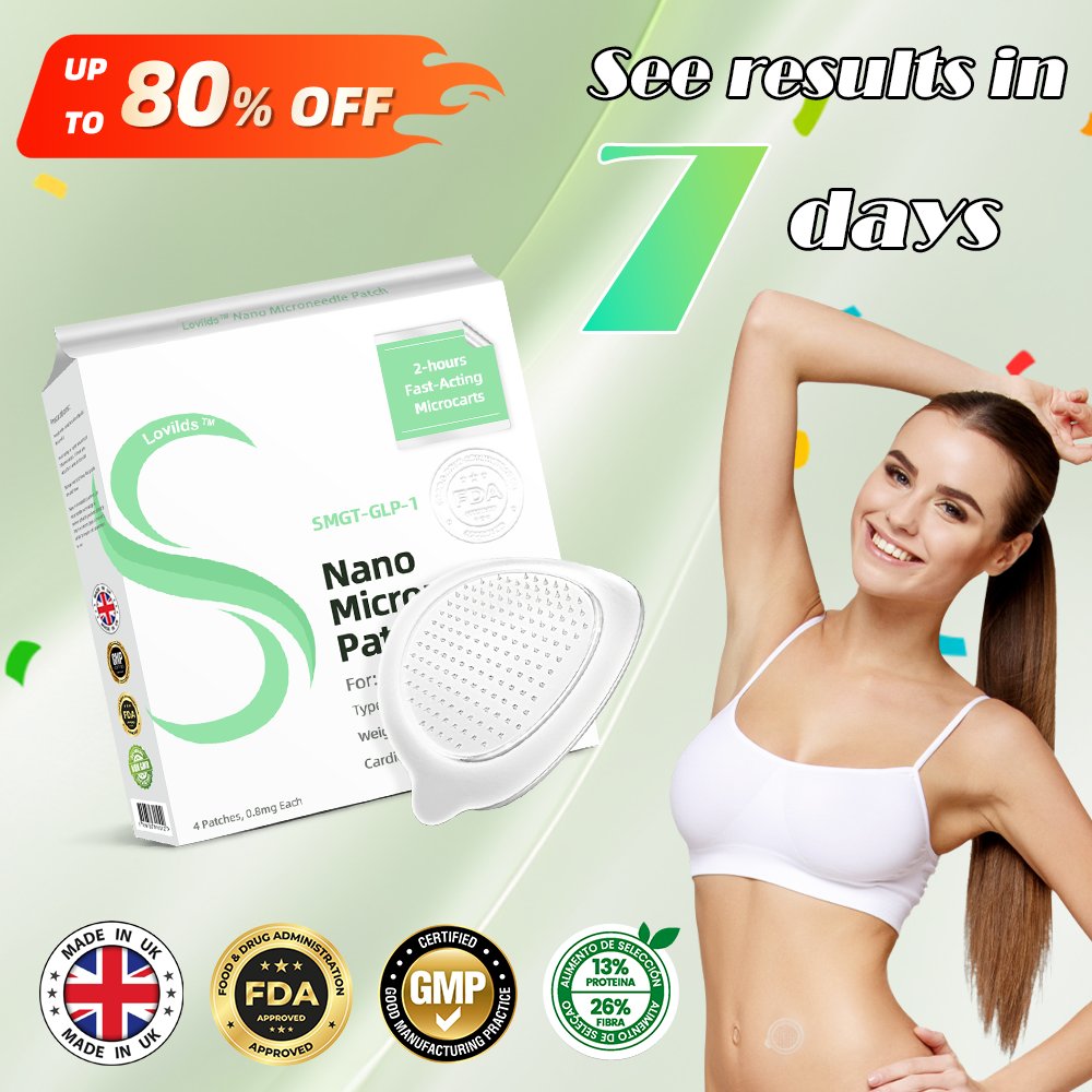 LOVILDS™ SMGT-GLP-1 Nano Microneedle Patch(Painless. long-lasting. addressing diabetes. obesity. and cardiovascular diseases)