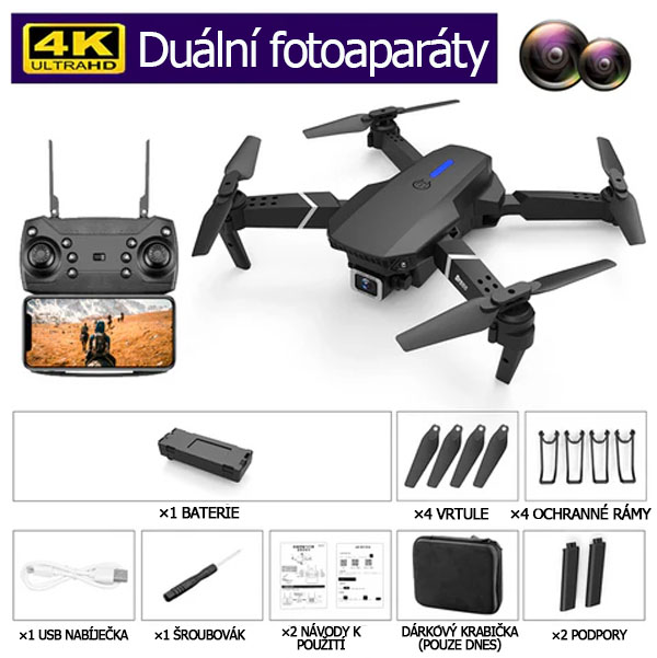 Dron s dvojitou kamerou 4k eXplorer™
